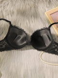 Women Lace Underwire Bra and Panty Set Push Up Lingerie See Through Bra Set Sexy Comfortable Bras for Women Daily Gifts