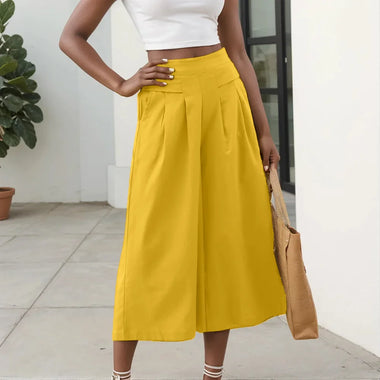 Women Pants 2026 Female Summer Pants for Women Cotton Linen Plus Size Wide Leg Pants Solid Elegant Loose OL Young Fashion Daily Elastic Pant