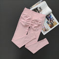 Hot Selling Woman Ribbed Waisted Yoga Leggings GYM hip lifted Sports Running Danceing Platies Workout Leggings