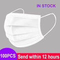 Face Disposable 3-layer Mask Pink Black Disposable Non-woven 3-layer Face Mask Breathable Mask With Elastic Earband Breathable Adult Mouth Mask