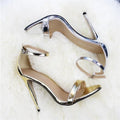 New Ladies Sandals 10cm Stiletto High Heels Summer Women's Shoes with Ankle Straps Party Women's High Heels 35-42 43 BBZAI
