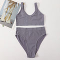 Women Seamless Bra Set Sexy Lingerie Wire Free Push Up Brassiere Bralette Unlined Female Crop Top High Rise Briefs Underwear Set