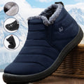 Ankle Boots Boots Men Boots Waterproof Winter Boots Lightweight Snow Boots Warm Fur Men Shoes Plus Size 47 Unisex Ankle Boots Slip on Casual Shoes