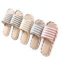 New Women Indoor Floor Flat Shoes Spring Autumn Linen Flip Flops Home Slippers Female Slipper Comfortable Zapatillas de hombre