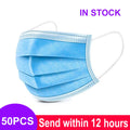 Face Disposable 3-layer Mask Pink Black Disposable Non-woven 3-layer Face Mask Breathable Mask With Elastic Earband Breathable Adult Mouth Mask