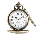 Vintage Bronze Hollow Crane & Pine Quartz Pocket Watch Necklace Women Men Fob Watches Necklace Sweater Pendant Chain reloj