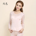 Birdsky, 1PC Women silk long sleeve sleepwear pajamas pyjamas clothing sets, 70% mulberry pure silk, 6 solid colors. HC-05