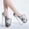 Fashion Pumps Women Shoes Custom Catwalk 22CM Thin High Heels Shoes Woman Nightclub Sexy Ladies Shoes Large Size 34-43  WSH3521