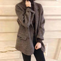 Women Short Foreign Favor Loose Small Suit Jacket 2024 Female Spring New Korean Version Of The Casual Slim Plaid Suit Tide T82