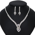 Luxury Big Butterfly Pendant Flower Crystal Bridal Jewelry Sets Women Statement Gold Color Necklace Earrings Set For Wedding