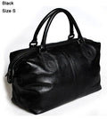 Women Handbag Tote Bag Fashion Genuine Leather Travel Bag Men's Luggage Bags Large Male Duffle Bag Weekend Women Shoulder Bag Big Tote Handbag Black