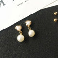 Best Selling Wild Fashion Simple Pearl Bean  Earrings Style Women Girls Earrings Jewelry Wholesale Crystal Earrings Brincos