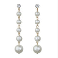 Best Selling Wild Fashion Simple Pearl Bean  Earrings Style Women Girls Earrings Jewelry Wholesale Crystal Earrings Brincos
