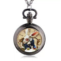 Fashion Design Movie Alice Rabbit Pocket Watch Women Children Pendant Necklace Watches Gift