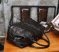 Women Handbag Tote Bag Fashion Genuine Leather Travel Bag Men's Luggage Bags Large Male Duffle Bag Weekend Women Shoulder Bag Big Tote Handbag Black