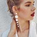Best Selling Wild Fashion Simple Pearl Bean  Earrings Style Women Girls Earrings Jewelry Wholesale Crystal Earrings Brincos