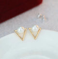 Best Selling Wild Fashion Simple Pearl Bean  Earrings Style Women Girls Earrings Jewelry Wholesale Crystal Earrings Brincos