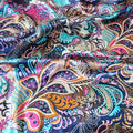 Silk Fabric for Sewing Wholesale Soft Spandex Satin Fabric for Sewing Vintage Flowers Imitate Silk Material Elastic Stretch Satin Fabric Print