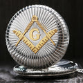 fashion Masons Freemasonry pocket watch woman man vintage antique Pendant G fob watches classic Silver and Golden P1032