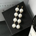 Best Selling Wild Fashion Simple Pearl Bean  Earrings Style Women Girls Earrings Jewelry Wholesale Crystal Earrings Brincos