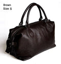 Women Handbag Tote Bag Fashion Genuine Leather Travel Bag Men's Luggage Bags Large Male Duffle Bag Weekend Women Shoulder Bag Big Tote Handbag Black