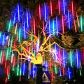 Party Outdoor Wedding Decor Waterproof Christmas String Lights Outdoor Garlands 50CM 8 Tube Meteor Shower Fairy Lights Wedding Party Home Garden Decor Lamp