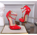 Hot ! Serpentine Pattern Shoes Women's 16cm Heels 2024 Metal Stiletto High Heels Sexy Snake Print Female Shoes 46