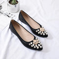Soft Sole Foldable Women Ballet Flats Luxury Rhinestone Ladies Shoes Big Size 41 42 43 Loafers Spring Autumn Shoes Woman WSH3502