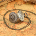 Crown Display Bronze Necklace Pendant Pocket Watch Sweater Chain Pocket Clock Collection Antique Watches Gifts Men Women Kids