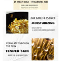 1pc Gold Hyaluronic Acid Facial Mask Moisturizing Hydrating Smoothing Depth Replenishment Face Skin Care Beauty Dropshipping