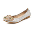 Soft Sole Foldable Women Ballet Flats Luxury Rhinestone Ladies Shoes Big Size 41 42 43 Loafers Spring Autumn Shoes Woman WSH3502