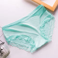 Women's Sexy Panties Lace Cotton Lingerie Briefs Female  Underpanties Solid Color Low Waist Girl Cute Underwear Shorts -XL