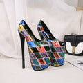 Fashion Catwalk Shows 22cm Pumps Platform Women shoes 20cm Ultra High Thin heels Bridal zapatos mujer Steel Pipe Dance Stilettos