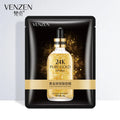 1pc Gold Hyaluronic Acid Facial Mask Moisturizing Hydrating Smoothing Depth Replenishment Face Skin Care Beauty Dropshipping