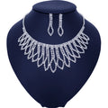 Luxury Big Butterfly Pendant Flower Crystal Bridal Jewelry Sets Women Statement Gold Color Necklace Earrings Set For Wedding