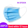 Face Disposable 3-layer Mask Pink Black Disposable Non-woven 3-layer Face Mask Breathable Mask With Elastic Earband Breathable Adult Mouth Mask