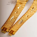 Watch Gold Plated 2021 new lovers' Watch Gold Plated watch no fading calendar watch quartz watch retro carved Korean gold men's Watch