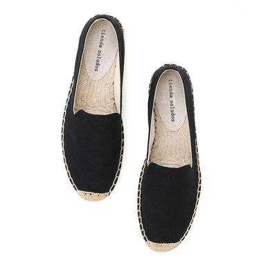 Real Sapatos Espadrilles Women's Fashion Flat Shoes Zapatillas Mujer Spring Slip On Fishermen Hemp Rope Cartoon Linen Girl