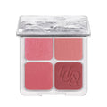4-in-1 Glow Blush and Mario Brush Set Blush Filter Flush Eye Check Blush Palette Matte Shimmer Long Lasting Women Daily Cosmetic