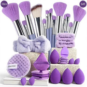 Makeup set kit 33pcs beauty set makeup kit large and small beauty sponges for flawless makeup application and removal of makeup full set