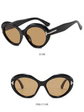T-Design Oversized Round Sunglasses for Women, Retro Ins Style High-End Shades, UV Protection Sun Glasses for Street Shooting
