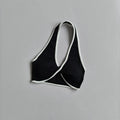 Halter Twist Contrast Yoga Bra Removable Padded Quick Dry Gym Sports Top