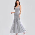 Sexy vintage Maxi Sequin cocktail Summer Dress Long Bridesmaid Prom Dresses for Women Casual Party club Bodycon Dress Vestidos