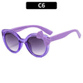 2026 Lovely Cat Eye Children Sunglasses Personality Bowknot Sun Glasses Kids Cute Baby Eyewear Trend Girls Boy Eyeglasses