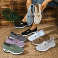Women Breathable Mesh Flat Mules Lightweight Slip On Walking Shoes Comfort Versatile Daily Outdoor Travel Casual Mother Footwear