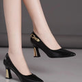 Shoes Female 2025 Plus Size Slip on Women's High Heel Fashion Dress Pumps Women Pointed Toe Thin Heels Shoes Women
