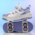 Girls Roller Skates Four-wheel Detachable Roller Shoes Children Outdoor Sports Wear-resistant Entertainment Wheel Shoes for Kids