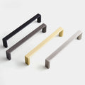 96-320mm Pitch-row Long Cabinet Door Handle Modern Simple Handles for Wardrobe and Drawer Dresser Zinc Alloy Shoe Cabinets Pulls
