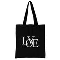 Kawaii Cartoon Orange Cat Print Black Large Capacity Shoulder Bag Work Holiday Shopping Daily Use Gift Idea Handbag Canvas Bag