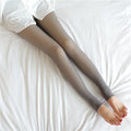 Women High Waist Pants Elastic Slim Women Thermal Leggings Winter Warm Sexy Elastic Translucent Pantyhose Female Fleece Thermal High Waist Slim Thicken Tight Pants